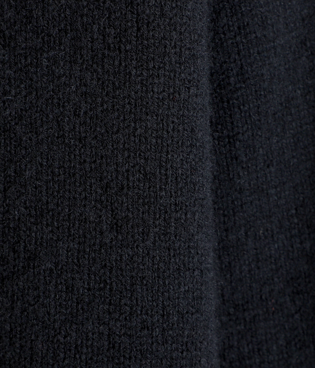ATON ハーフジップニット 黒 サイズ04 LAMBS WOOL HALF ZIP SWEATER 