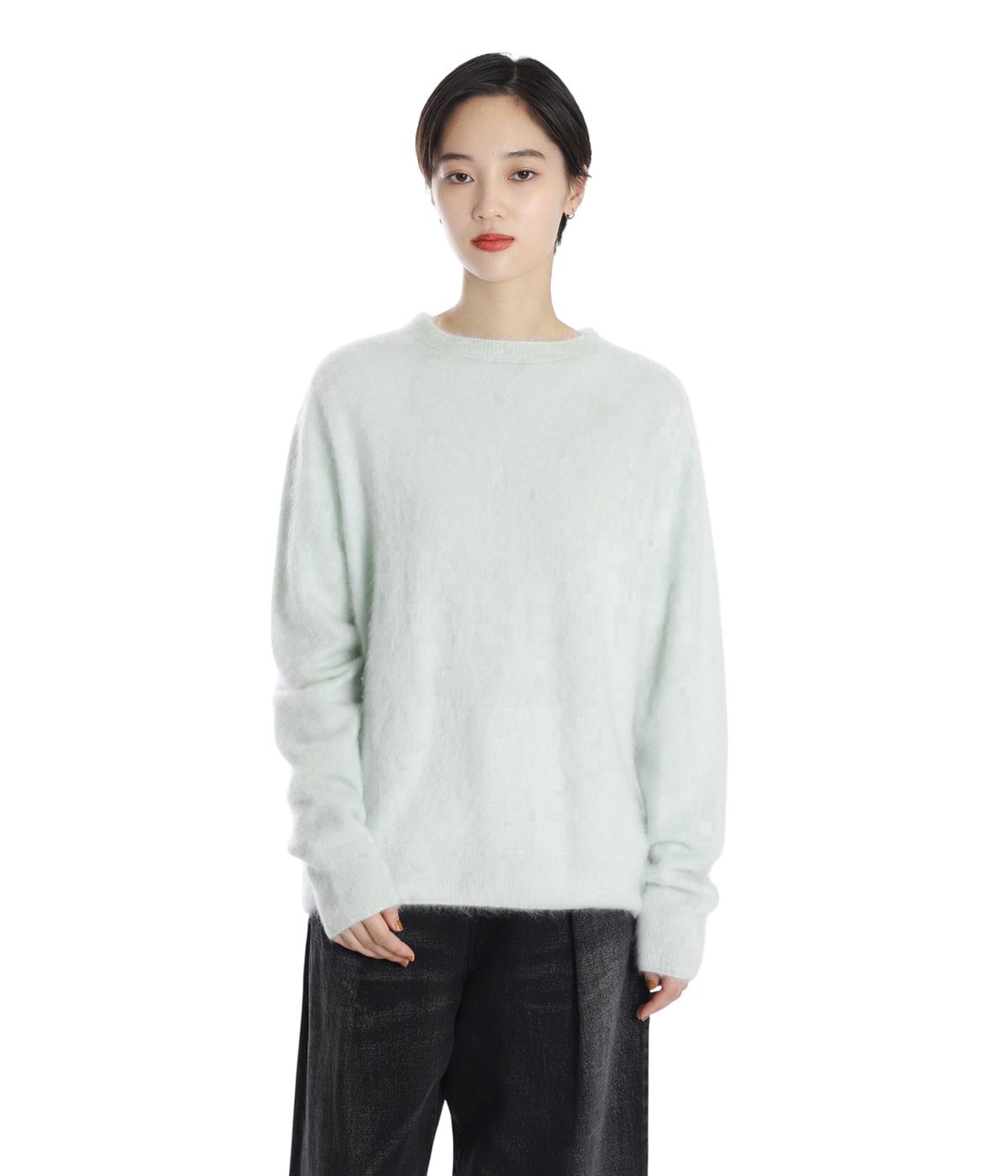 レディース】ROYAL CASHMERE FUR CREWNECK SWEATER | ATON(エイトン