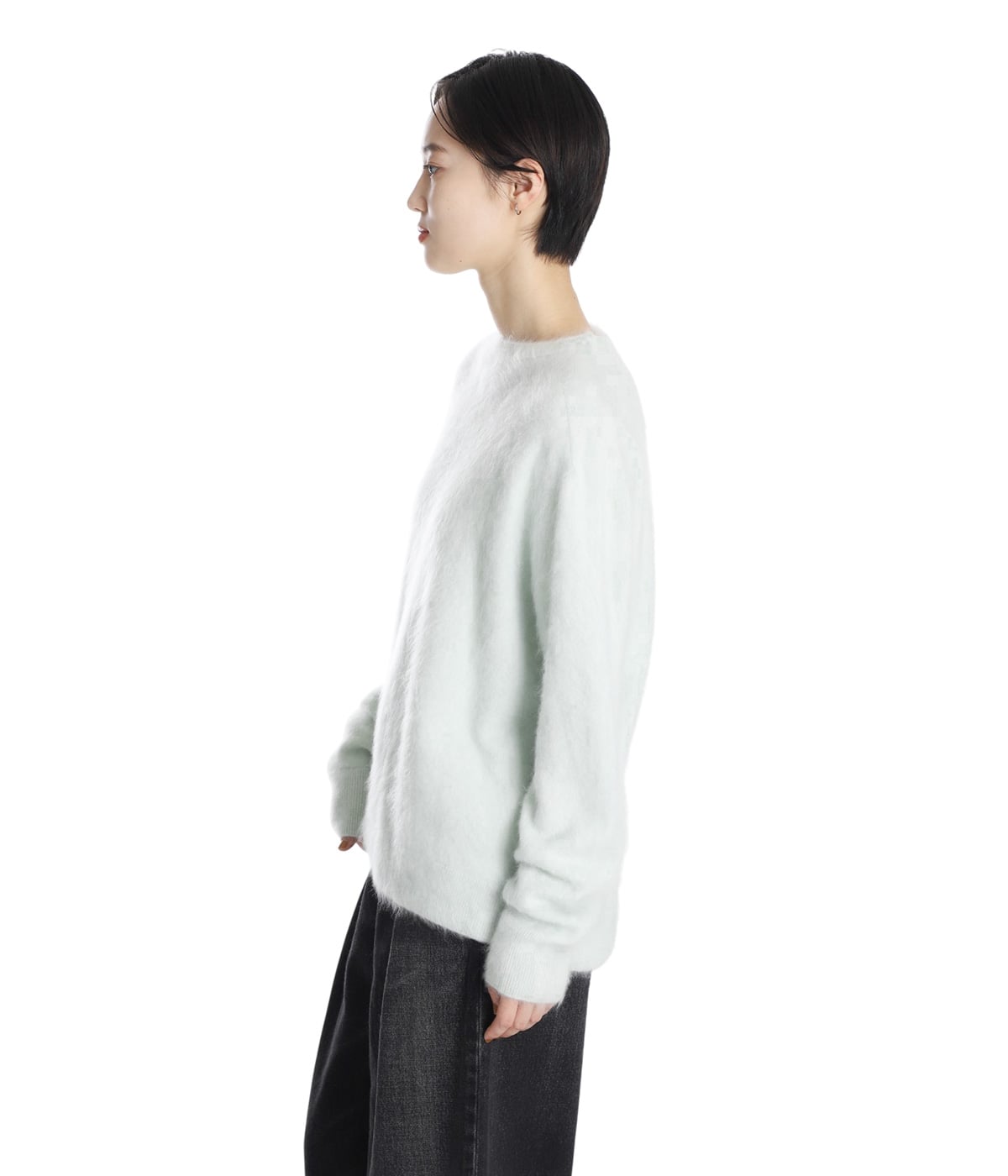 レディース】ROYAL CASHMERE FUR CREWNECK SWEATER | ATON(エイトン