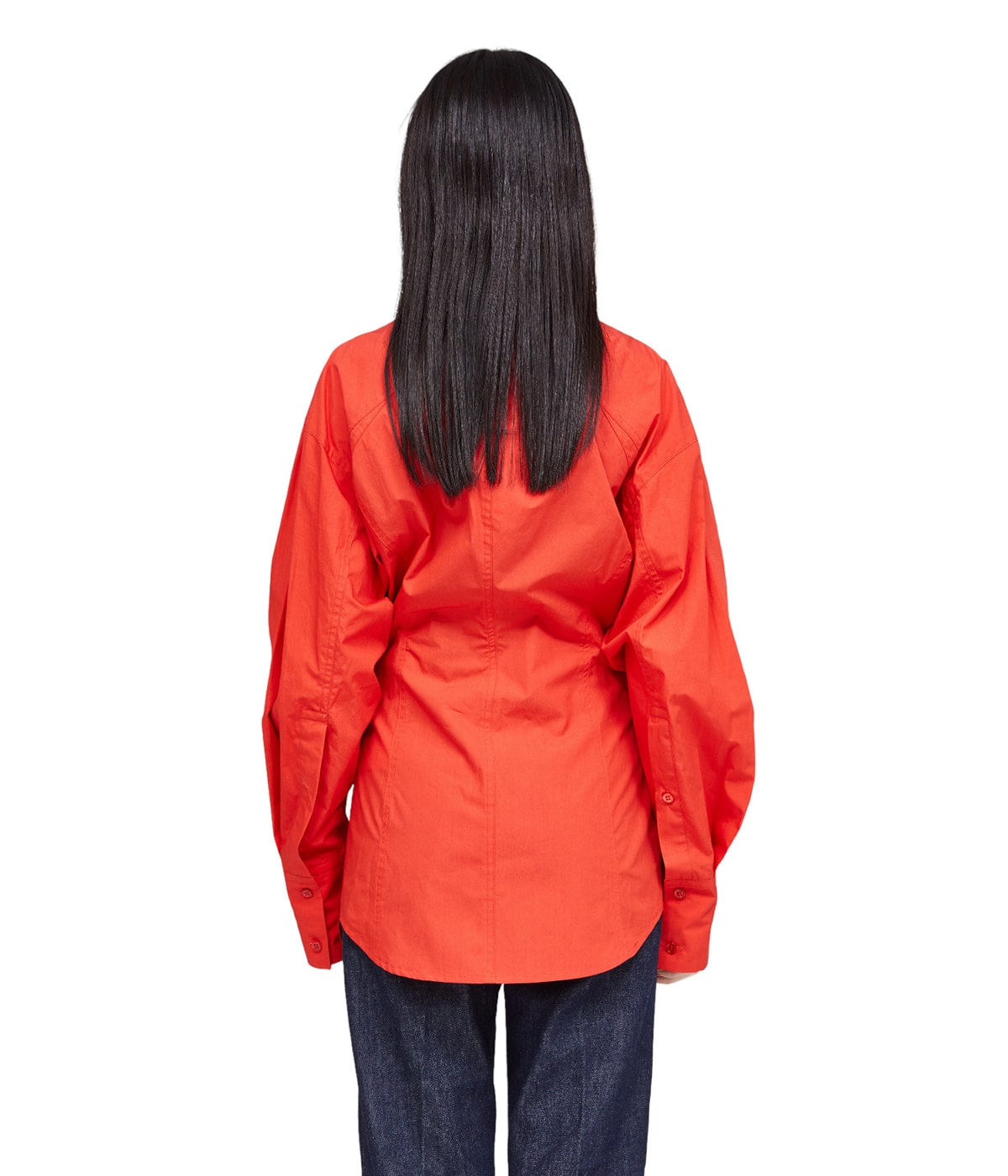最終価格　美品　カナコサカイ　KANAKOSAKAI  定番サテンシャツ KANAKO SAKAI】スカーフディテールサテントップ – ファッション