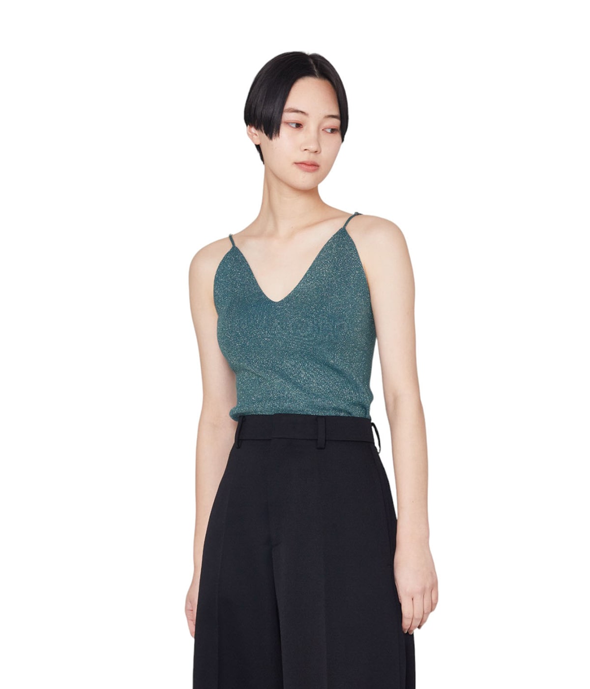 KANAKO SAKAIニットキャミソール レディース】RIBBED-KNIT CAMISOLE | KANAKO SAKAI(カナコ