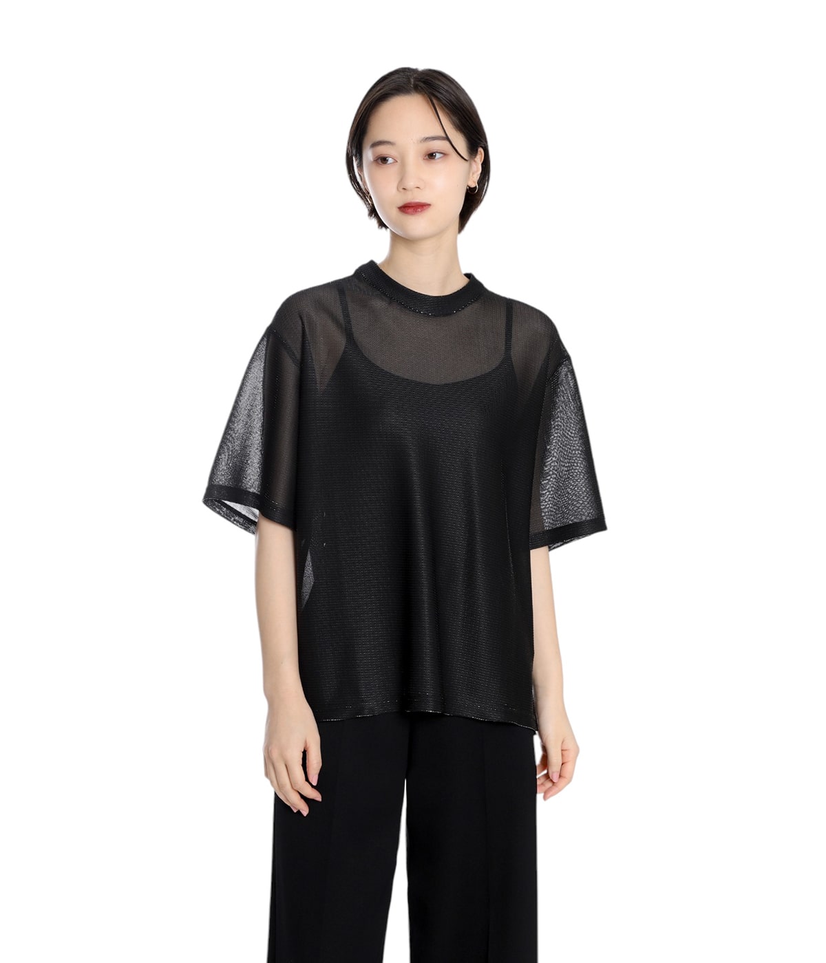 KANAKO SAKAI◆【タグ付】2024SS ラメ糸シアーメッシュカットソー/36/レーヨン/BLU/KS2402036 KANAKO SAKAI が FALL WINTER 2023 コレクションを発表 │ QUI