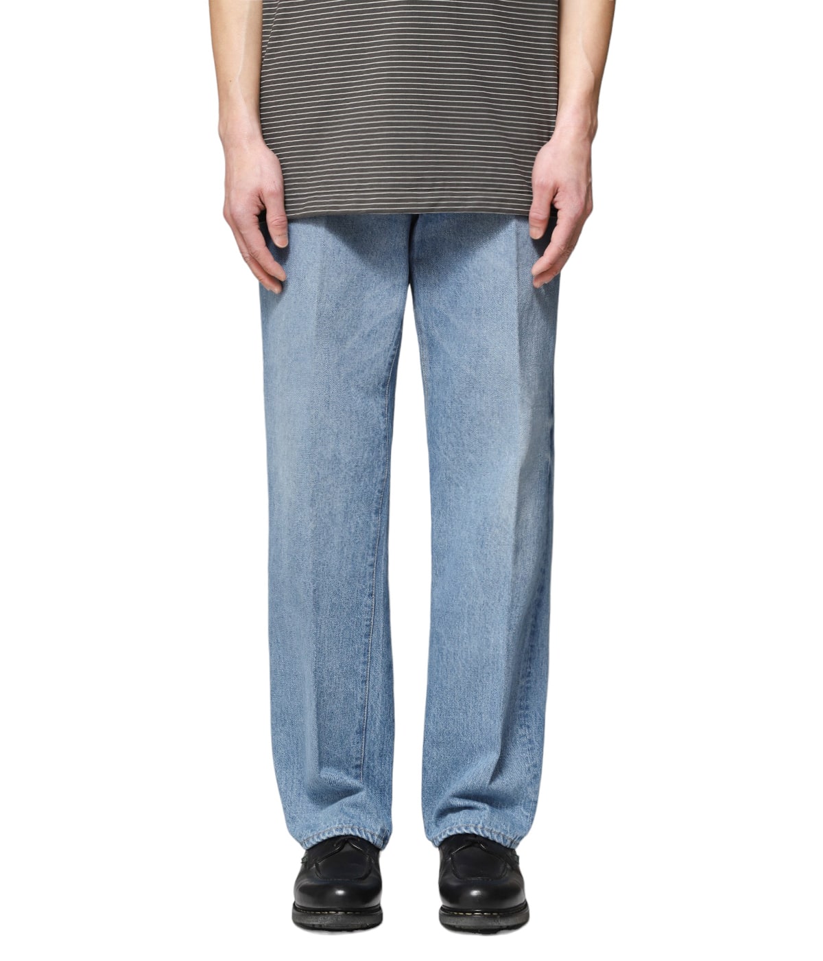 kaptain sunshine ポンチョ 5p-zipper-front-denim-pants-