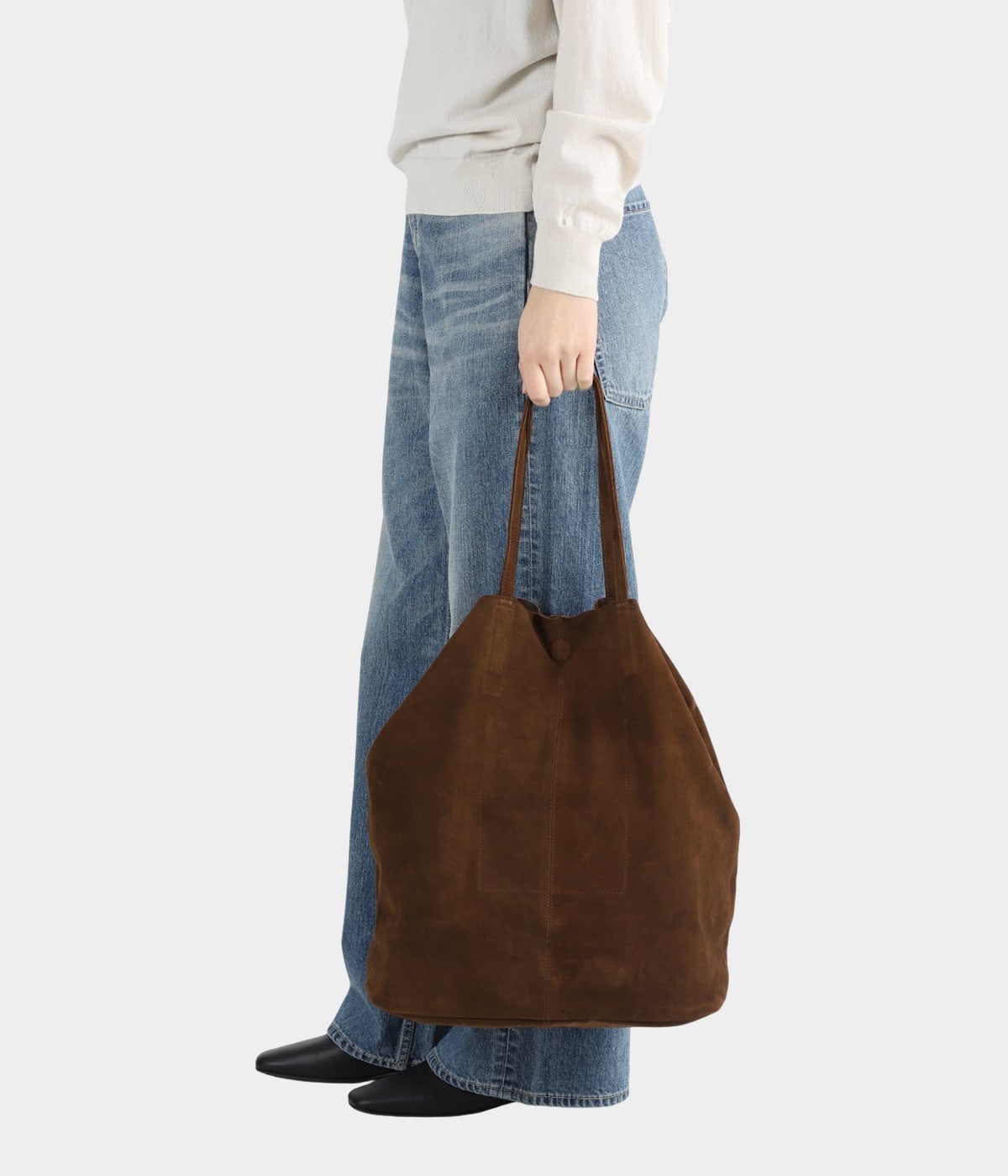 バッグ Morphee 3WAY LARGE TOTE OIL SUEDE BROWN Morphée / 3WAY LARGE TOTE（OIL SUEDE） | THE LIBRARY（ザ ライブ