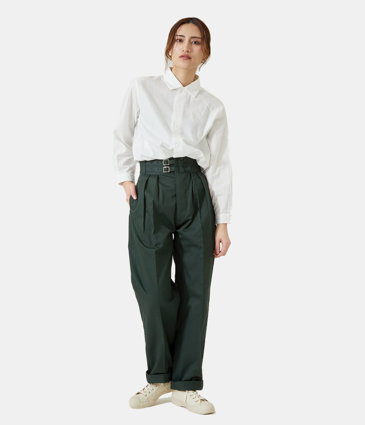 LENO タグ付き　DOUBLE BELTED GURKHA TROUSERS LENO(リノ)のDOUBLE BELTED GURKHA TROUSERS通販 | 集英社HAPPY