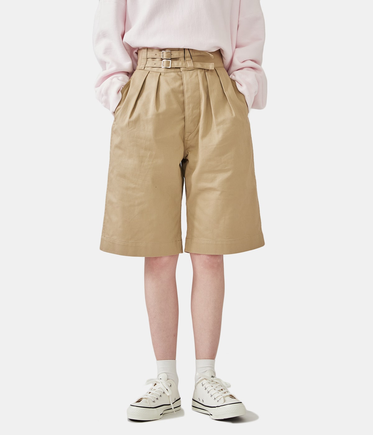レディース】DOUBLE BELTED GURKHA SHORT TROUSERS【WOMENS