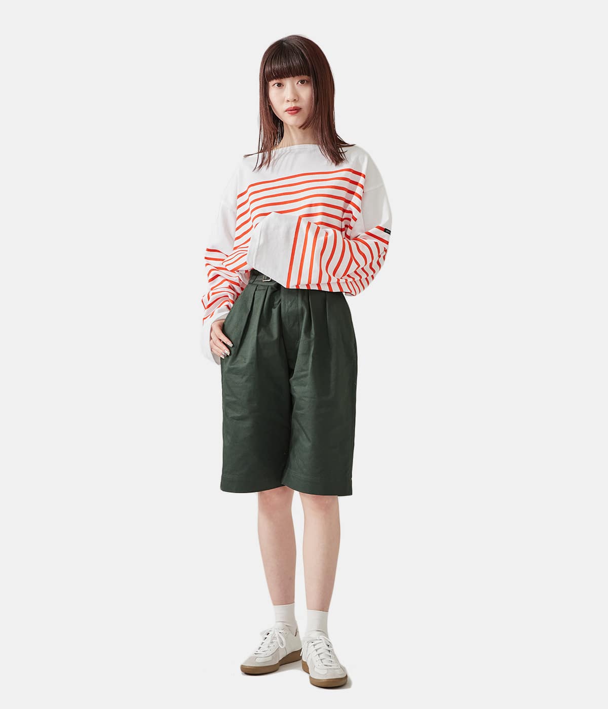 LENO グルカショートトラウザーズ LENO] DOUBLE BELTED GURKHA SHORT TROUSERS リノ グルカ