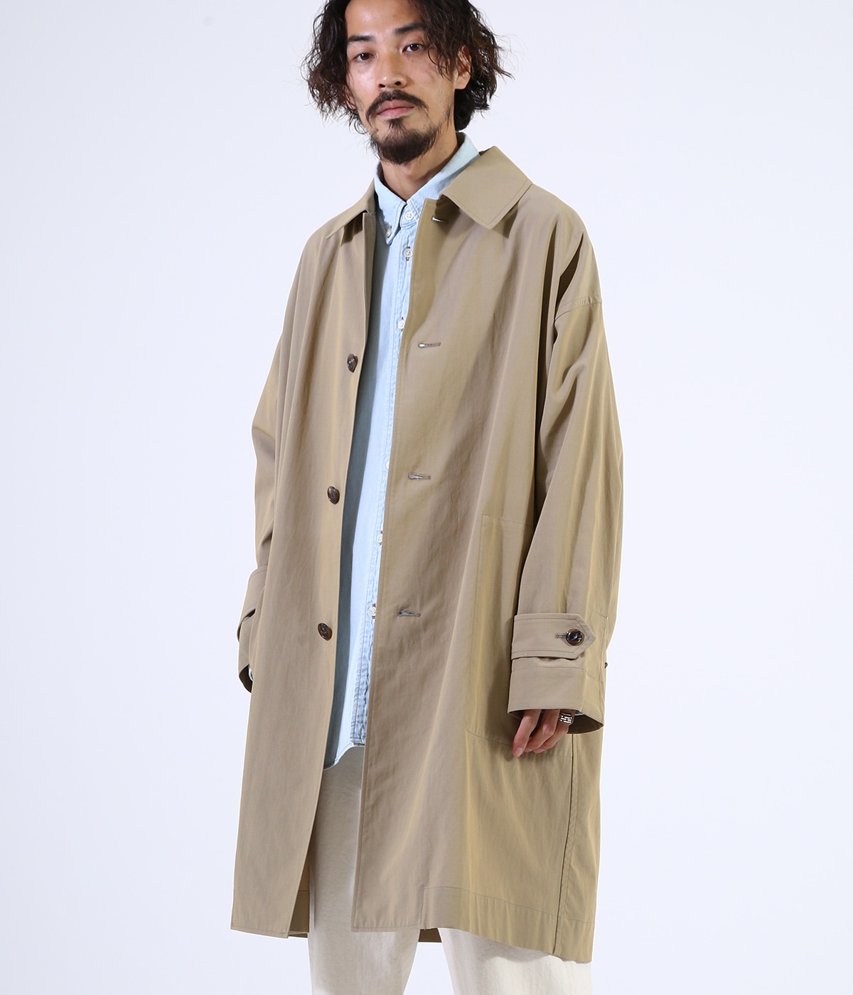 【新品未使用】marka シャツコート(ネイビー) サイズ2(M) marka（マーカ）】即日完売したシャツコートが再入荷しました
