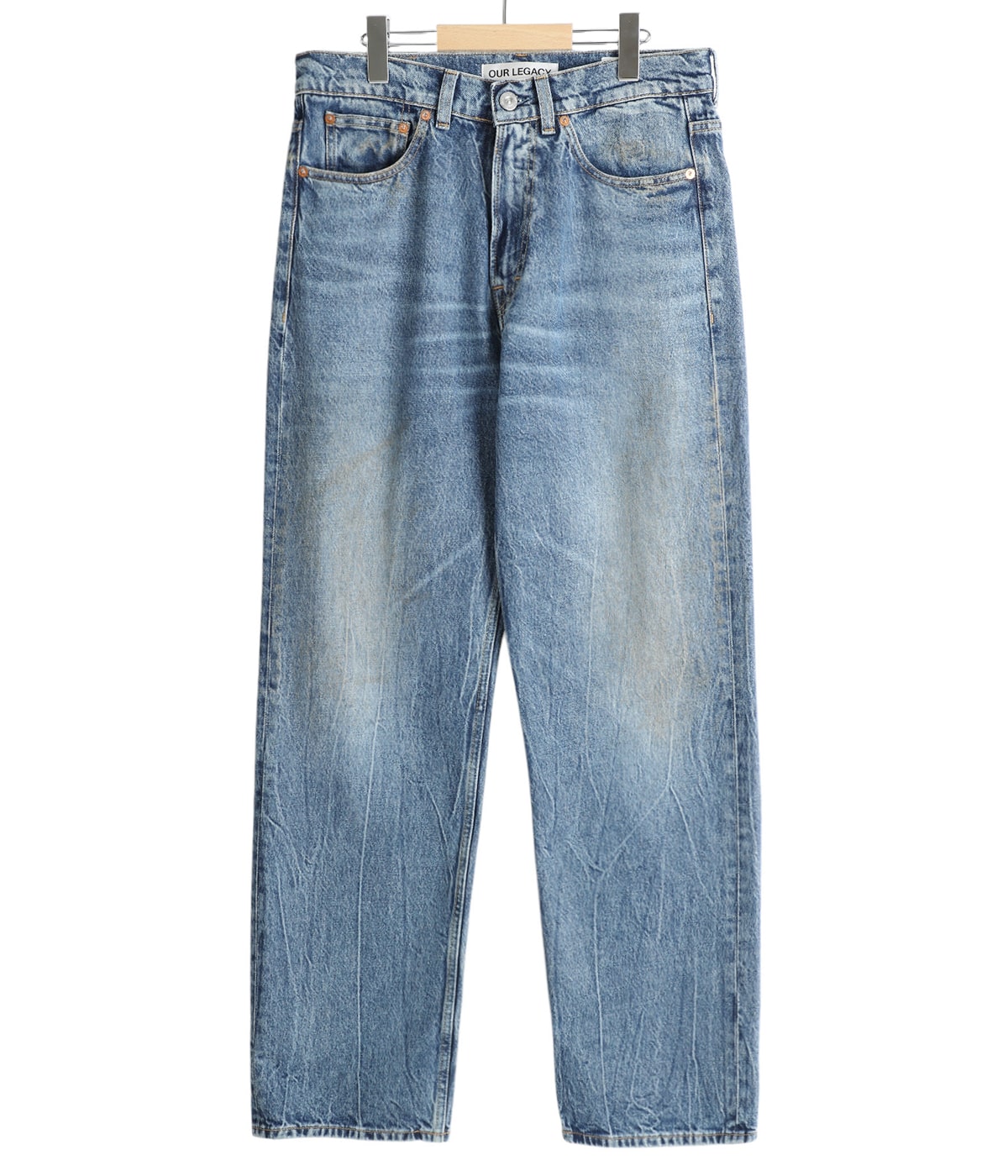 パンツ Our Legacy Third Cut 28 Our Legacy - Third Cut Blue Tech Wash Denim