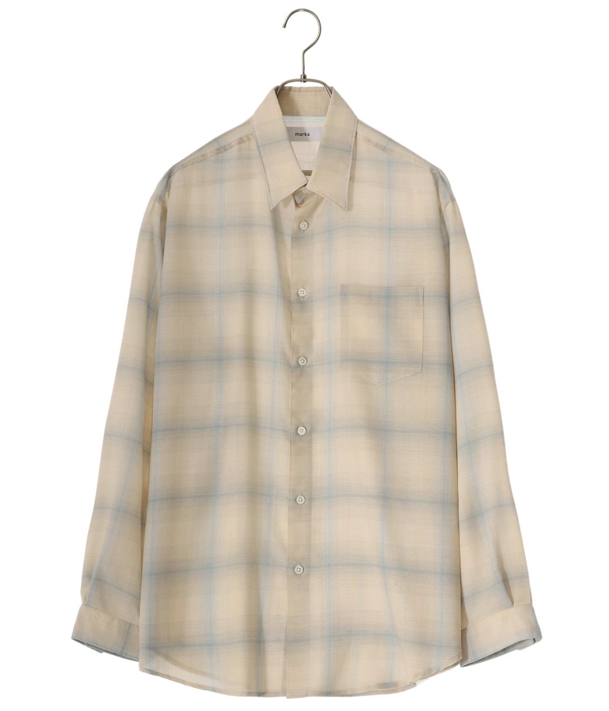 marka チェックシャツ marka(マーカ)-上品な雰囲気漂うオンブレチェックシャツで洗練