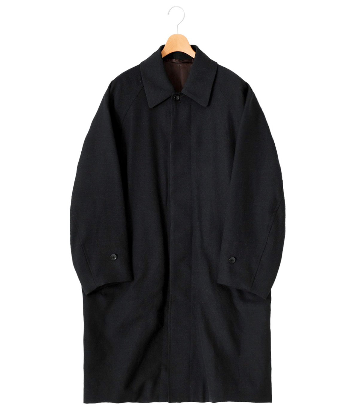 RAGLAN SLEEVES COAT - tumbled wool serge - | marka(マーカ