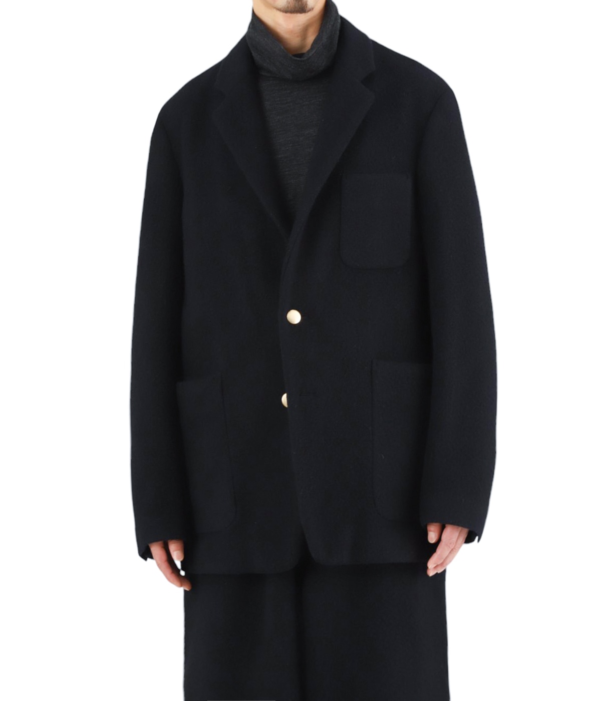 model(175cm / 60kg)B85 W75 H92 着用サイズ：2(M)