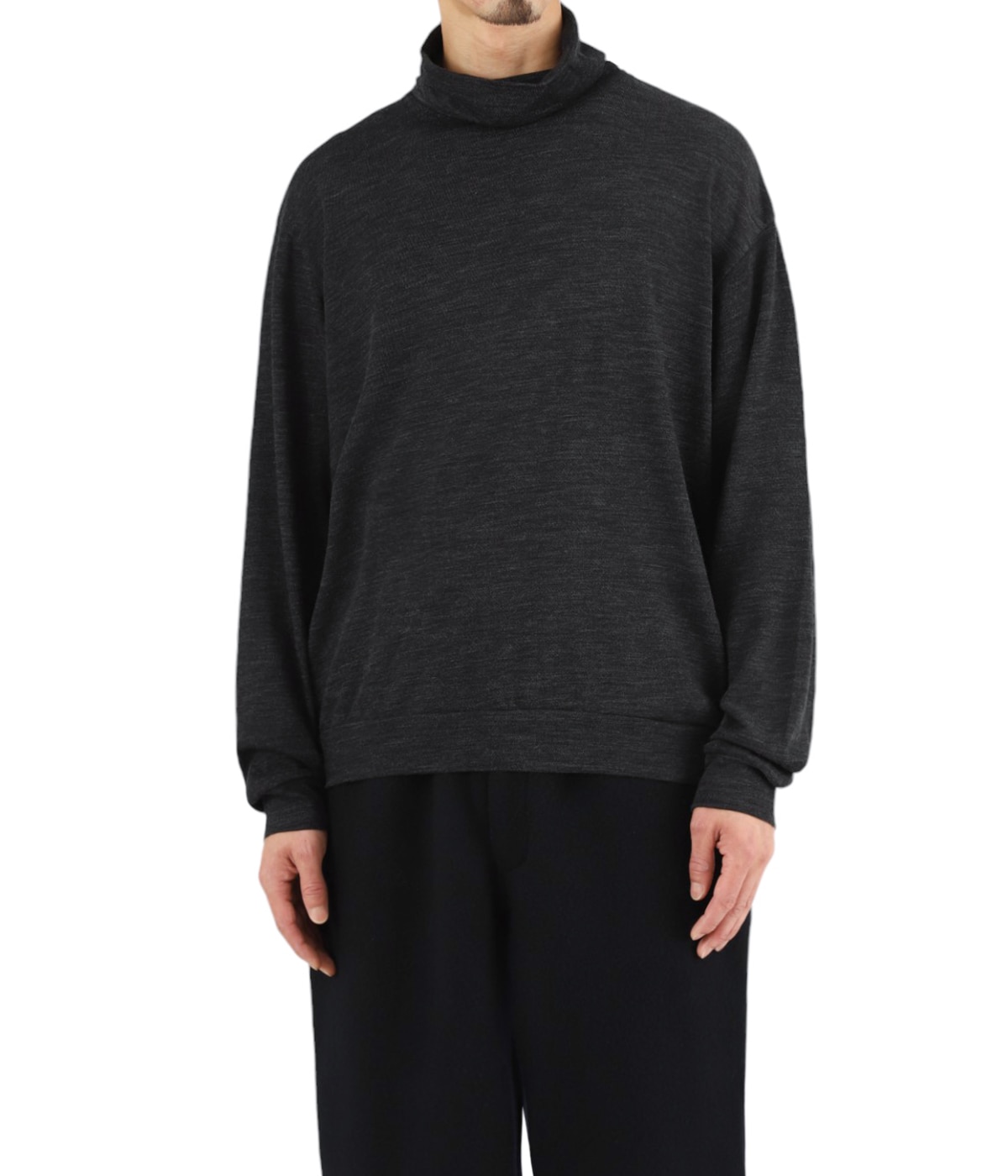 TURTLE NECK - sp120's wool cotton knit - | marka(マーカ