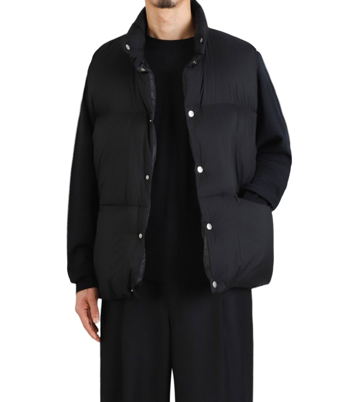 DOWN VEST - recycle nylon mini ripstop - | marka(マーカ