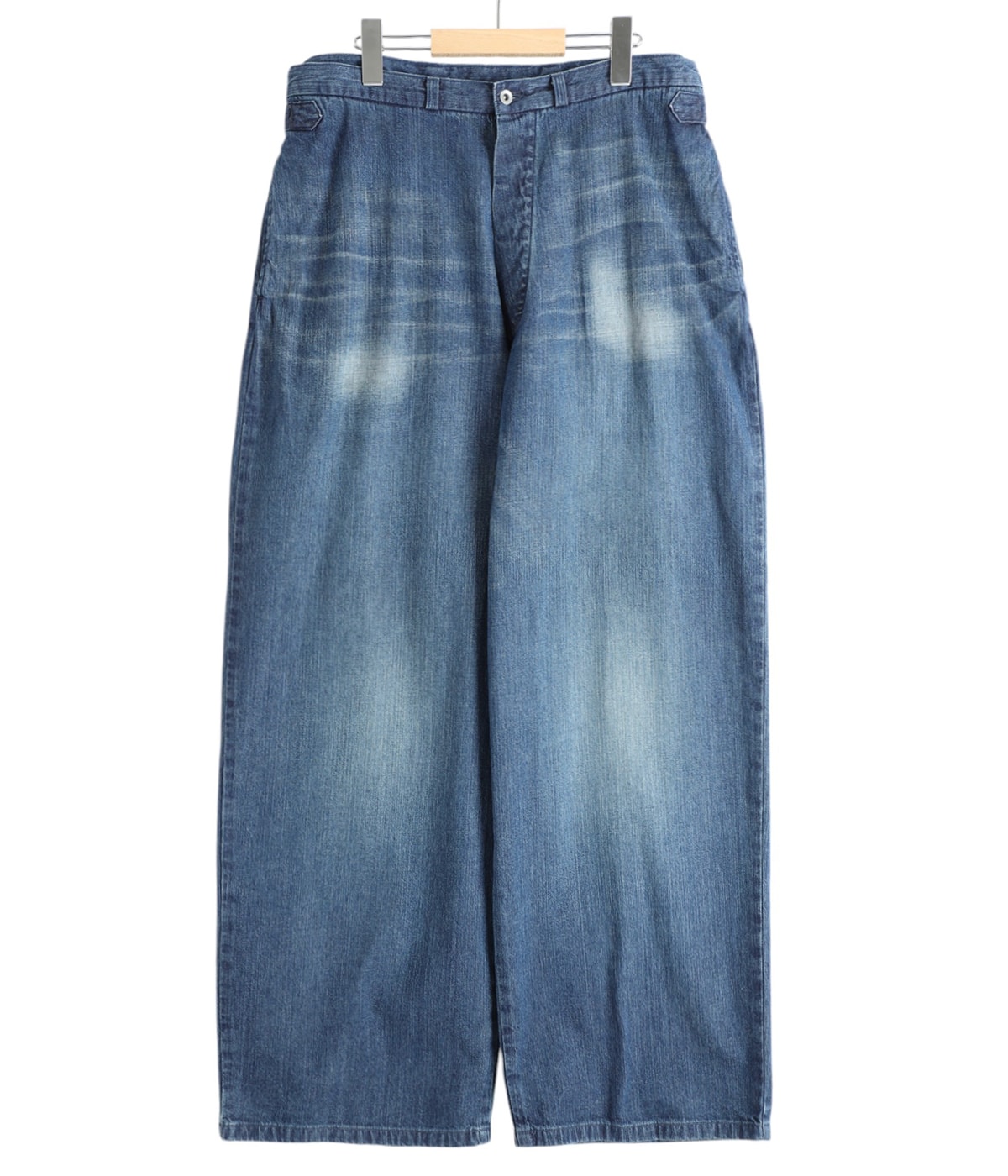 DENIM WORK PANTS - used washed -