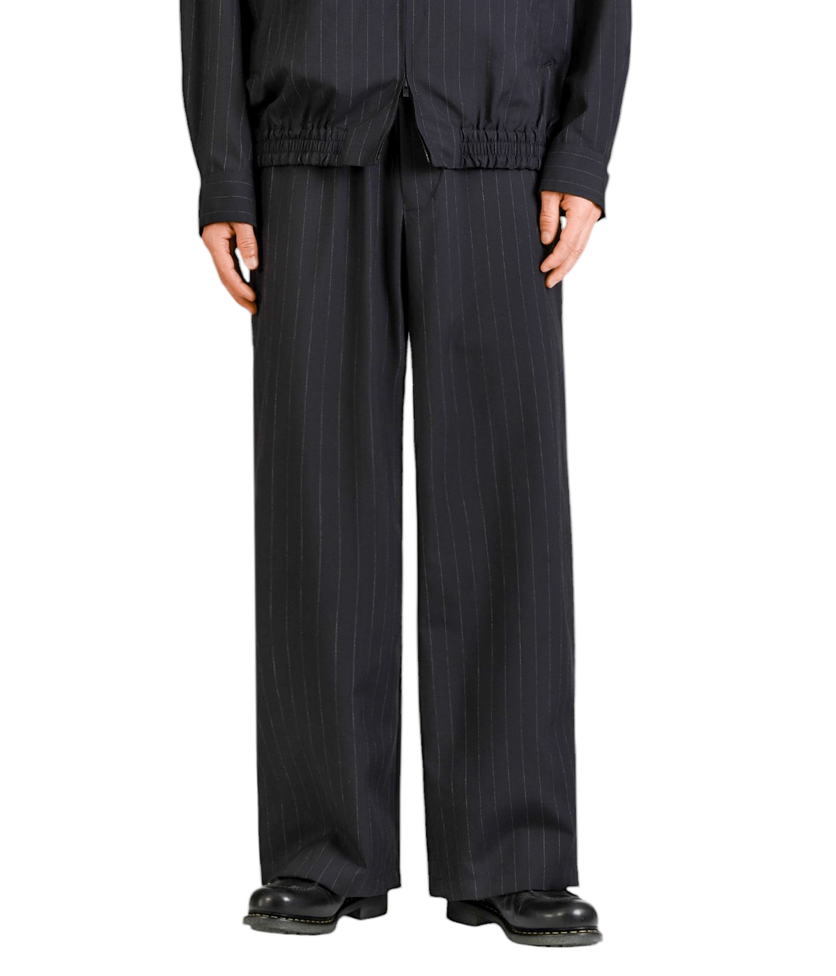 WIDE LEG EASY PANTS - 2/72 washer wool tropical - | marka
