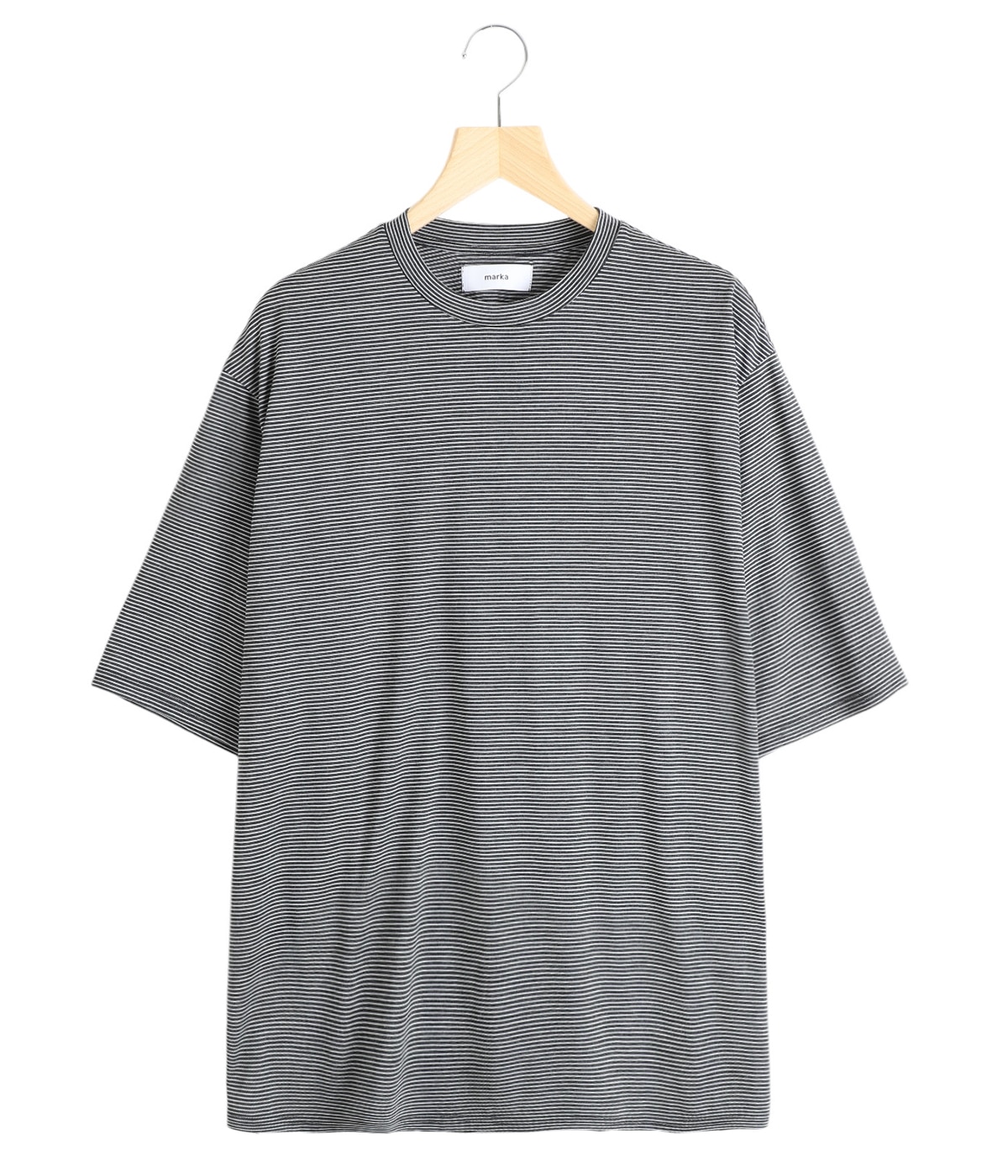 Y 2点 ・ピマ綿黒 M 半袖 ホワイトS CREW NECK TEE - super 120's wool - | marka(マーカ