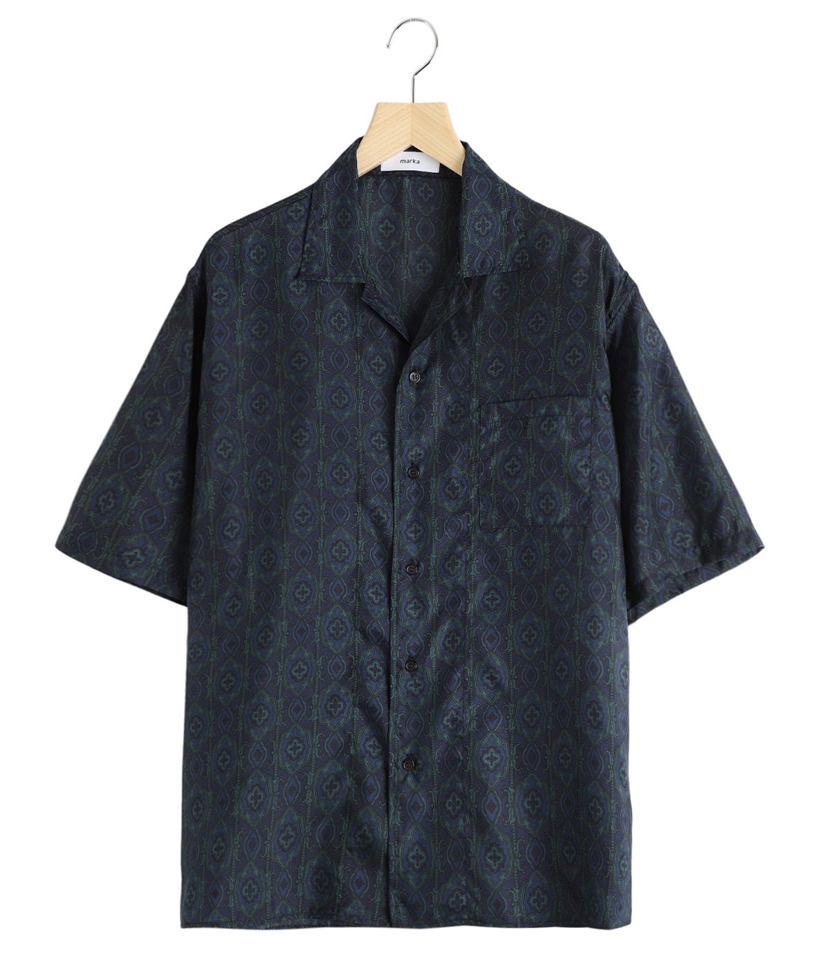 SILK OPEN COLLAR SHIRT