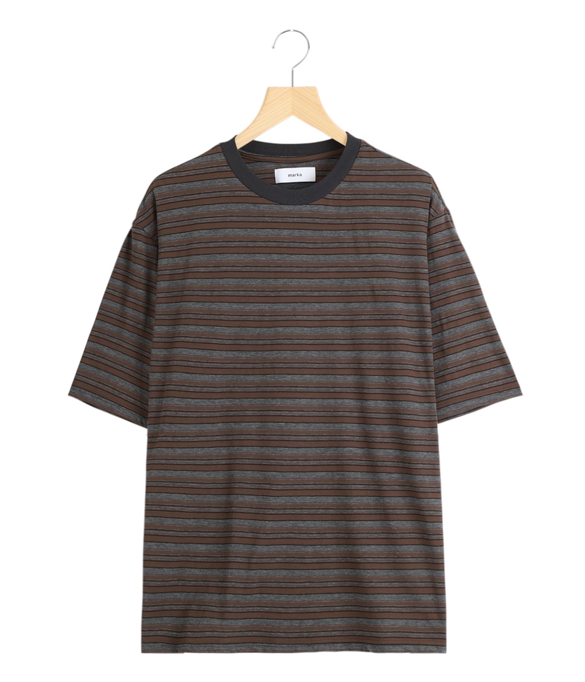 25SS meer. border compact tee ボーダー Tシャツ semoh - 【25SS】ボーダー プリント Tシャツ 半袖 / BORDER