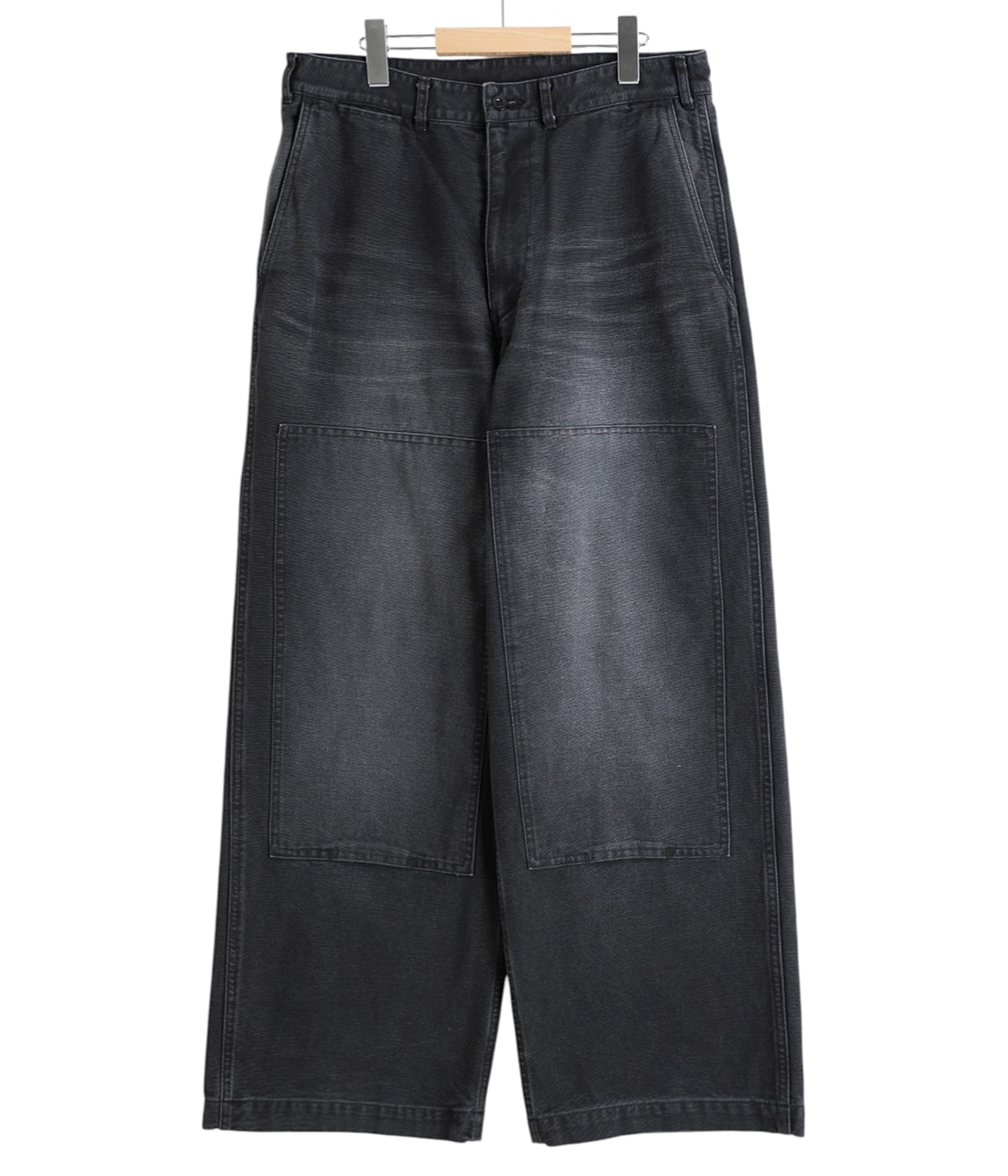 marka ブラックデニム ダブルニーパンツ MADE IN USA【W36】90s WILD ASS ブラックデニム ダブルニー