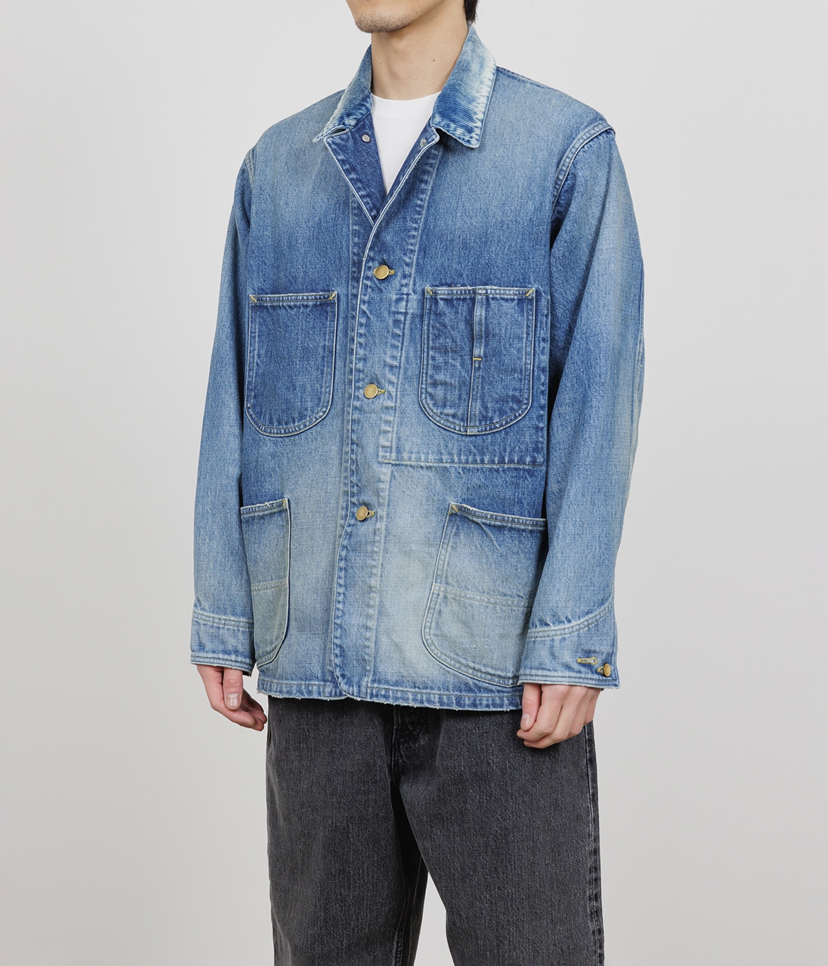 【予約】COVERALL JACKET -ORGANIC COTTON 13.5oz SELVEDGE DENIM-