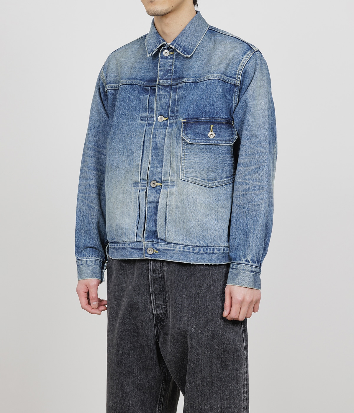 【予約】TYPE-1 DENIM JACKET -ORGANIC COTTON 13.5oz SELVEDGE DENIM-