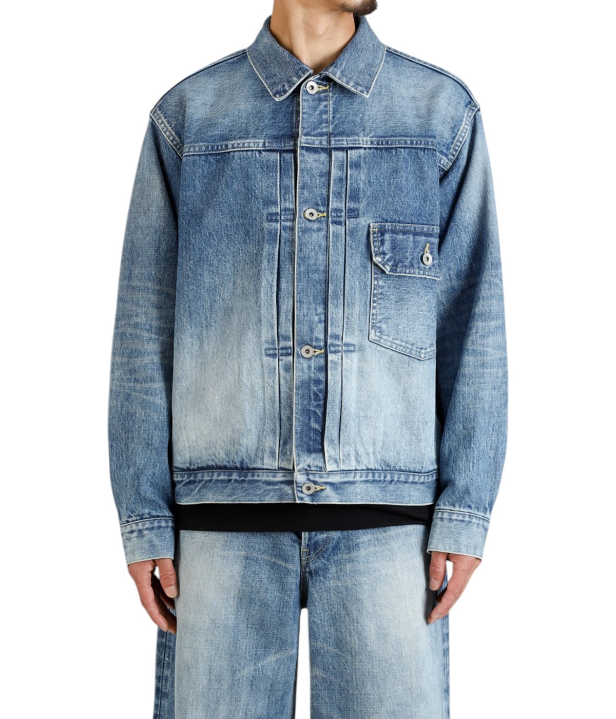 TYPE-1 DENIM JACKET -ORGANIC COTTON 13.5oz SELVEDGE DENIM