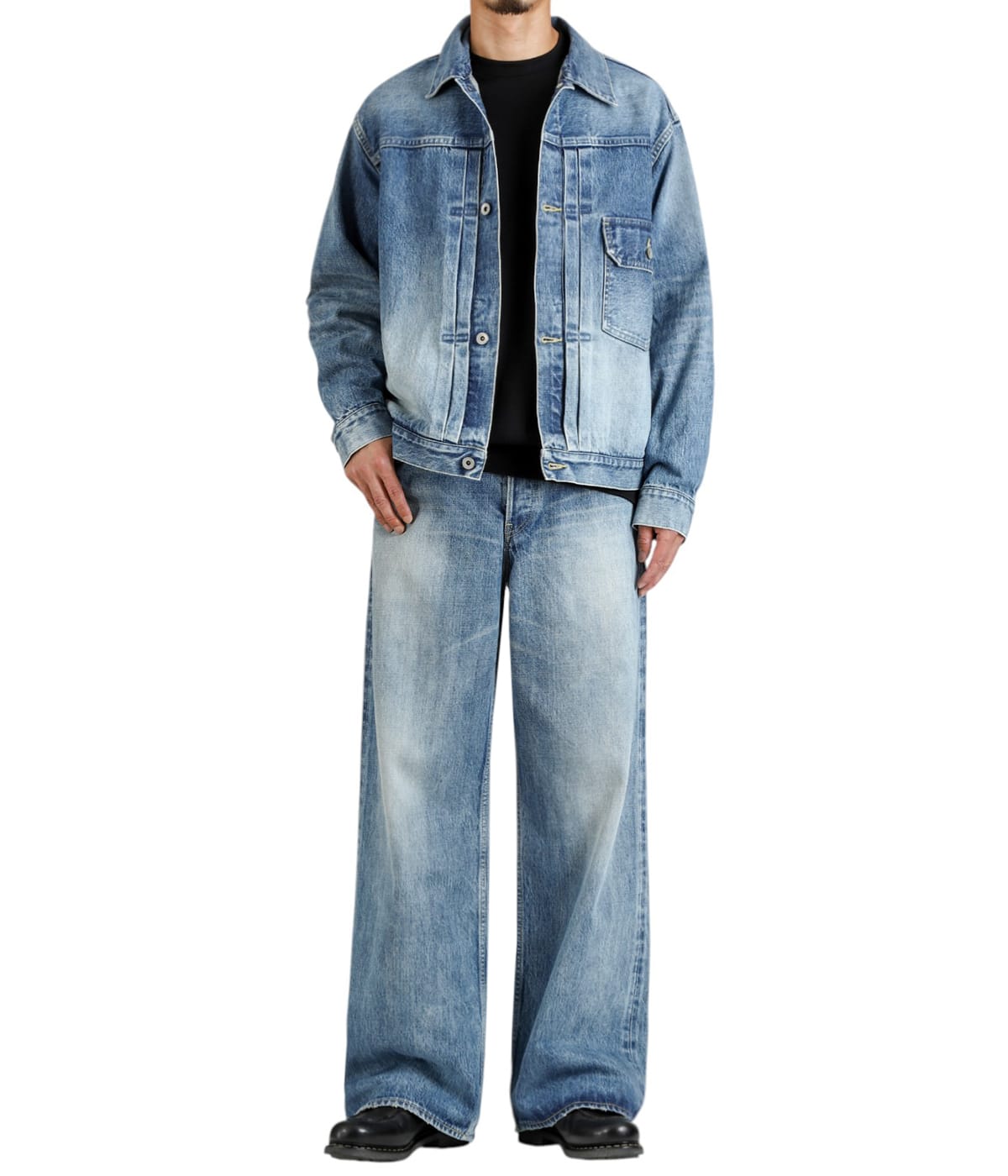 TYPE-1 DENIM JACKET -ORGANIC COTTON 13.5oz SELVEDGE DENIM- | marka
