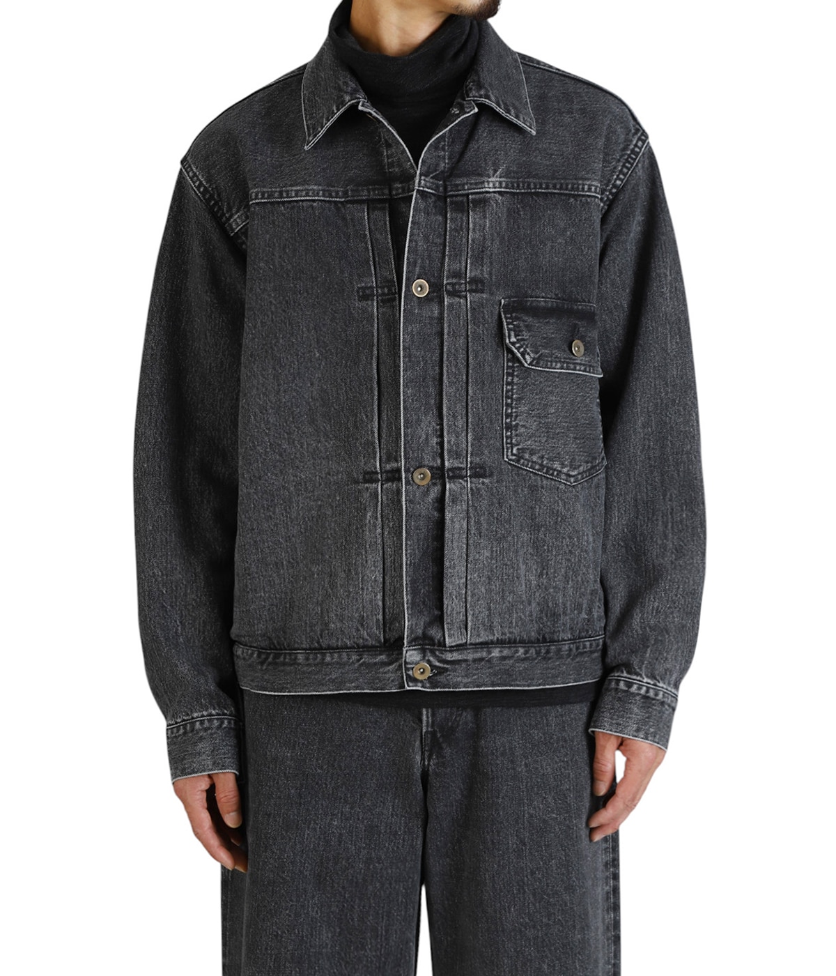 TYPE-1 DENIM JACKET -ORGANIC COTTON 13.5oz SELVEDGE DENIM