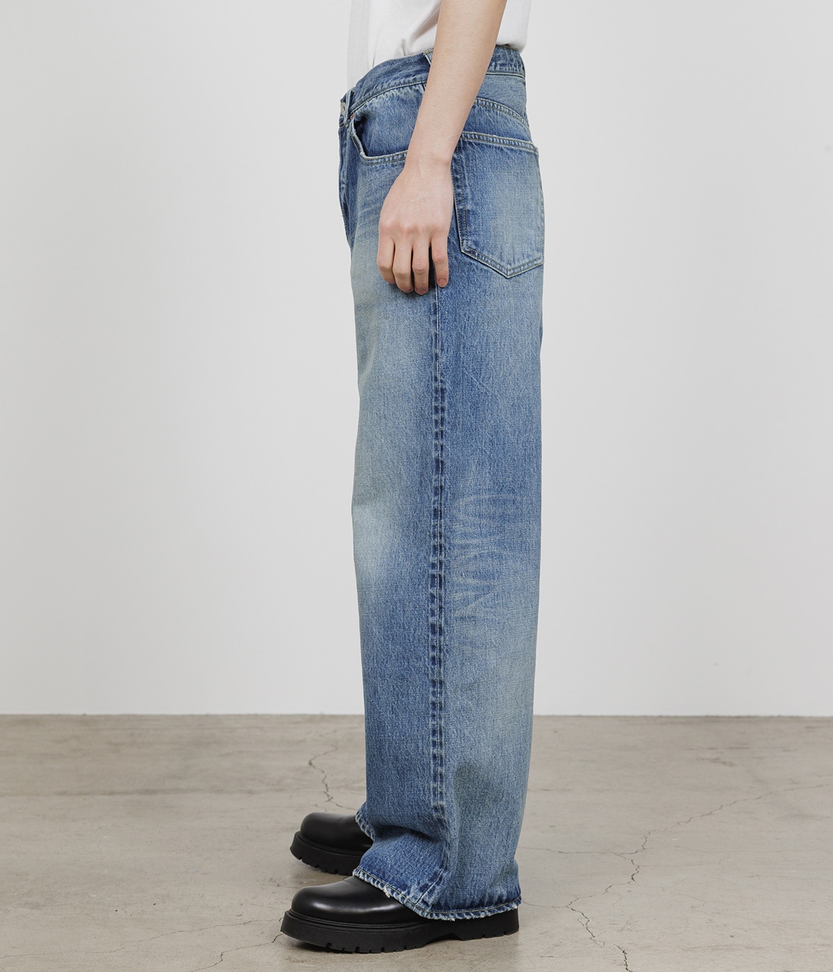 予約】WIDE LEG JEANS -ORGANIC COTTON 13.5oz SELVEDGE DENIM