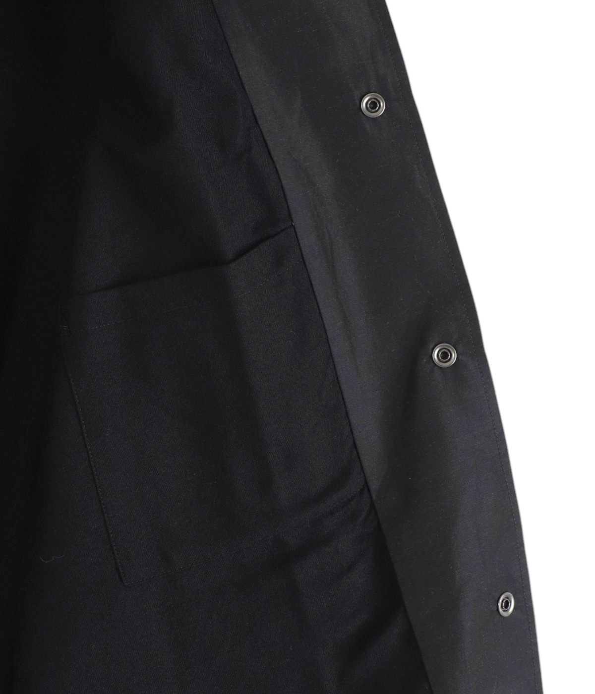 極美品 2025✨marka ウールシルク高密度タイプライター コーチジャケット ウールシルク高密度タイプライター / コーチジャケット, Chambray