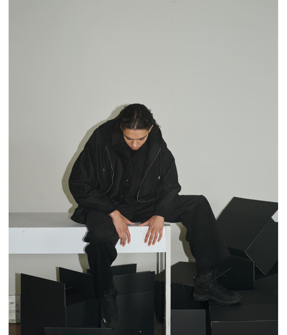 WORKERS PARKA -WOOL SILK HIGH COUNTTYPEWRITER- | marka