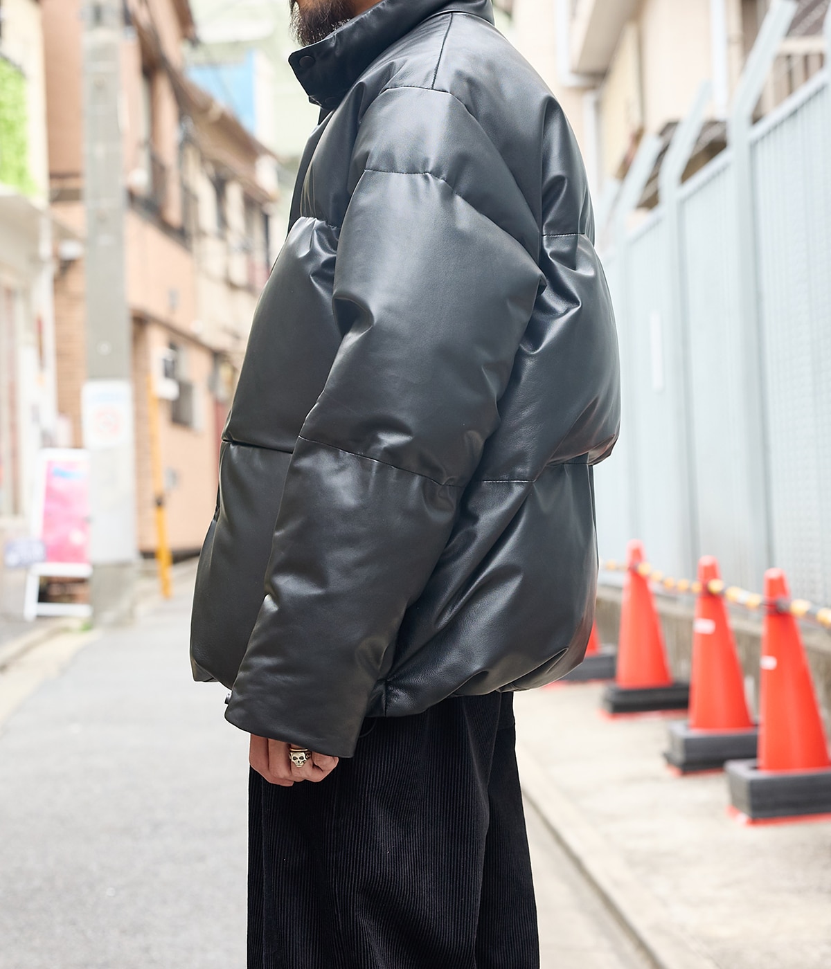 予約】LEATHER DOWN JACKET -SHEEP LEATHER- | marka(マーカ
