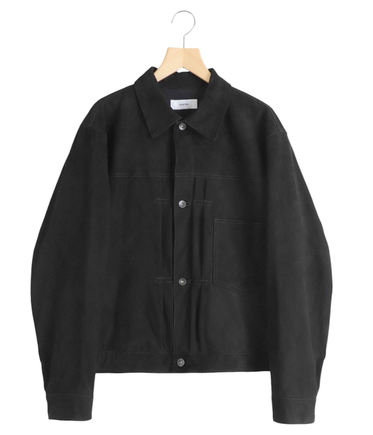 【予約】SUEDE TRUCKER JACKET -GOAT SUEDE-