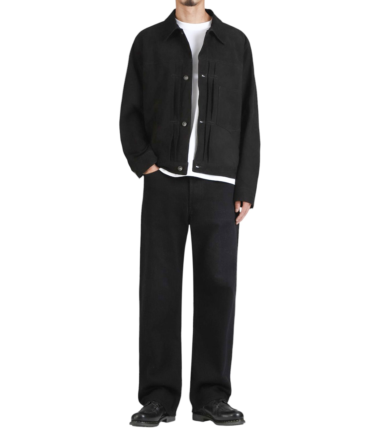 SUEDE TRUCKER JACKET -GOAT SUEDE- | marka(マーカ) / アウター