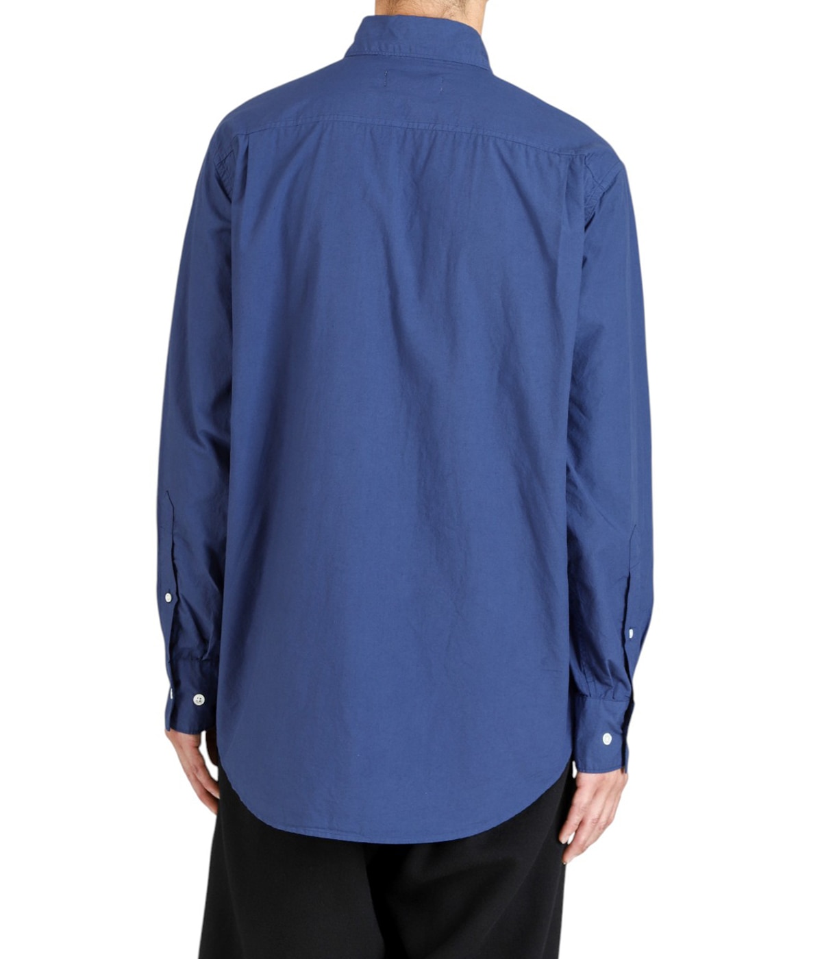 REGULAR COLLAR SHIRT -ORGANIC COTTON SILK TYPEWRITERCLOTH- | marka