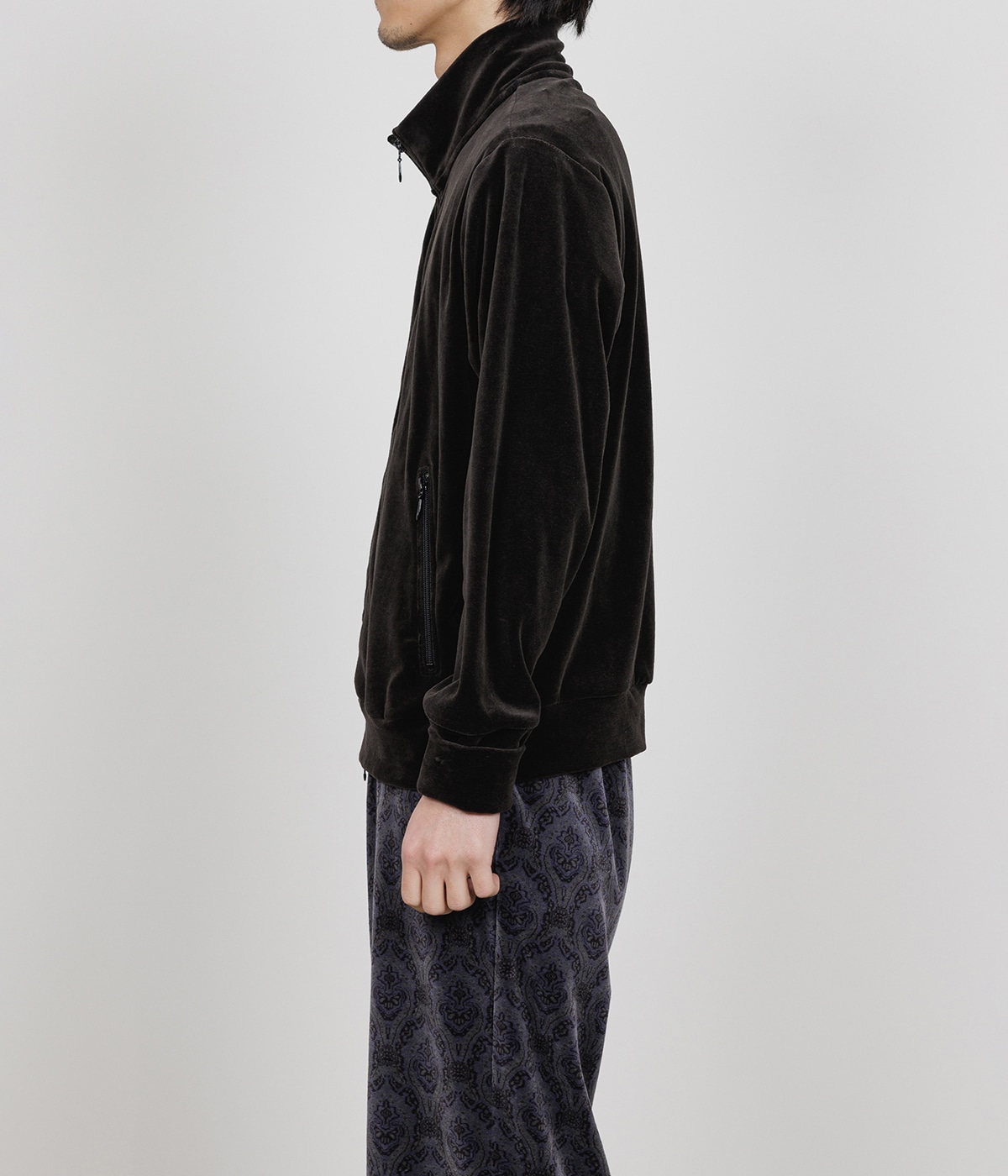 予約】FULL ZIP TRACK JACKET -30/-ORGANIC COTTON VELOUR
