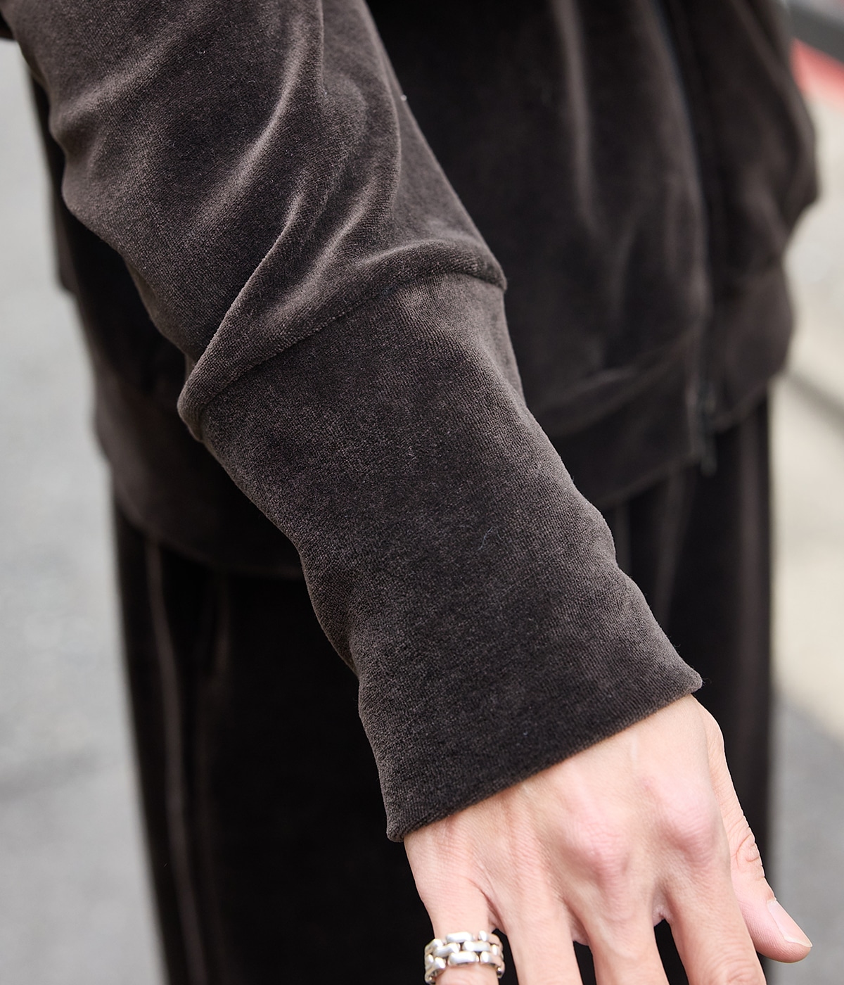 予約】FULL ZIP TRACK JACKET -30/-ORGANIC COTTON VELOUR
