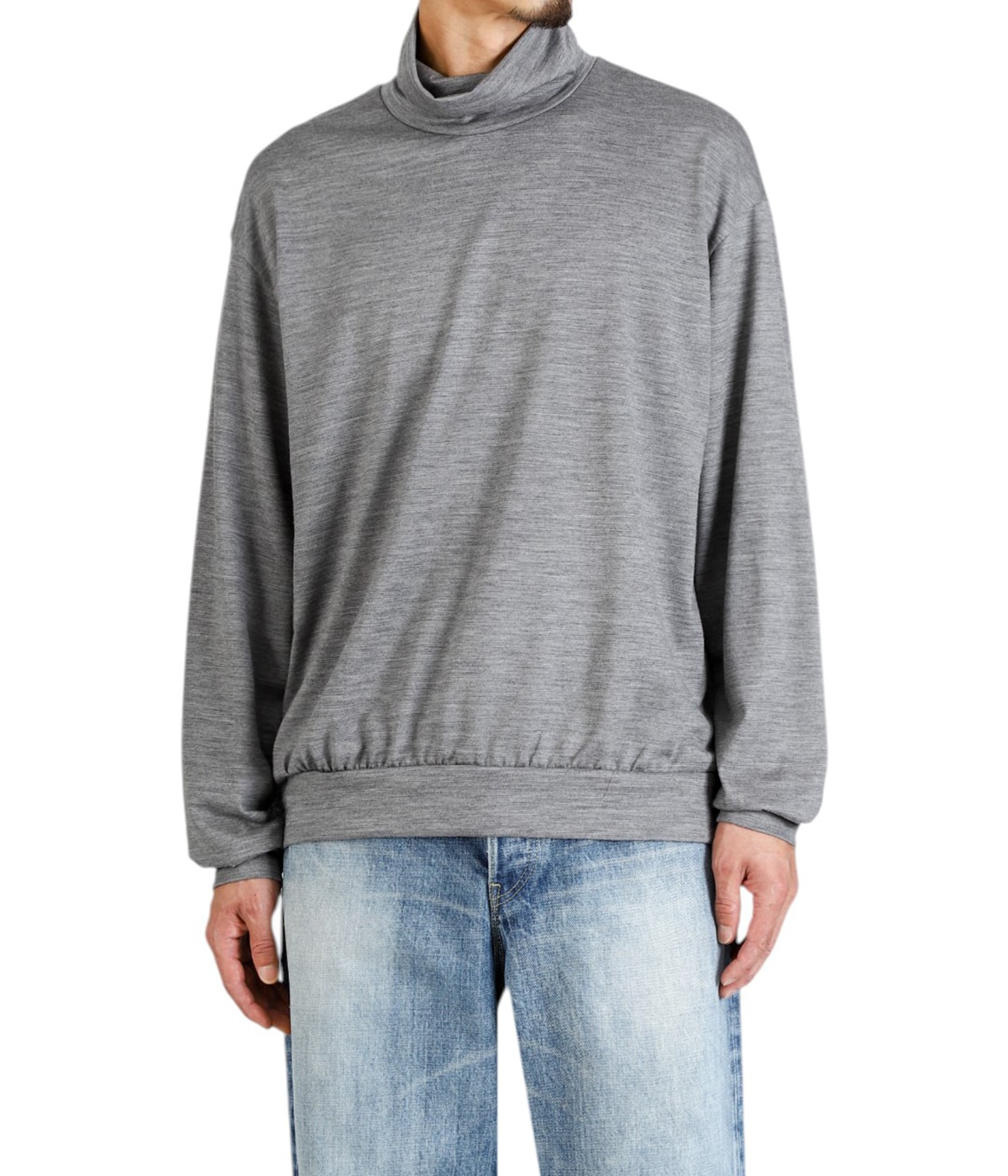 【新品未使用】marka☆ウール　ロンT☆2☆トップチャコール CREW NECK -2/72 WOOL SINGLE JERSEY WASHABLE- | marka(マーカ
