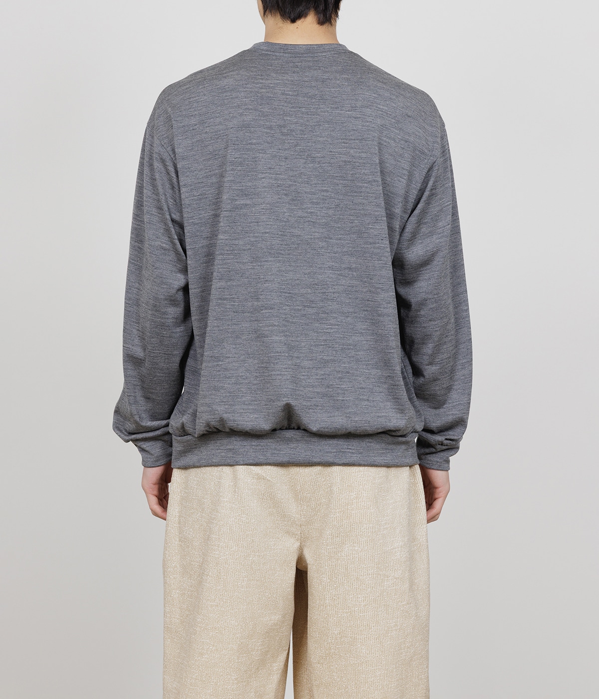 予約】CREW NECK -2/72 WOOL SINGLE JERSEY WASHABLE- | marka