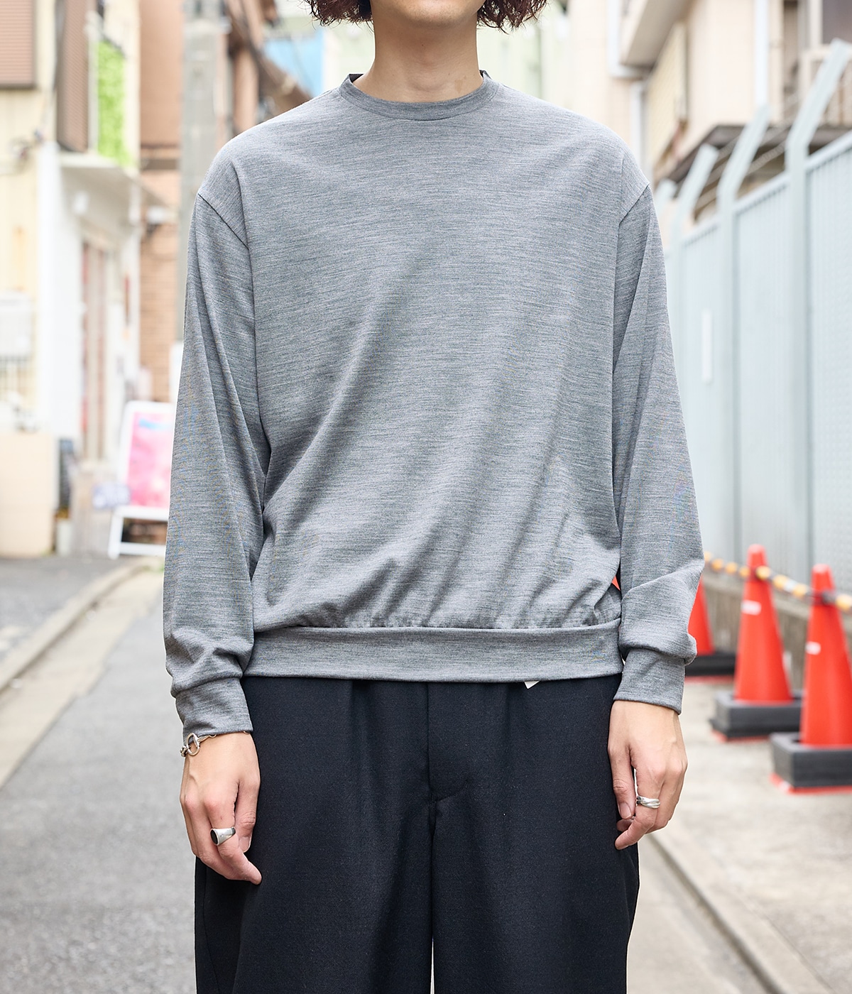 予約】CREW NECK -2/72 WOOL SINGLE JERSEY WASHABLE- | marka