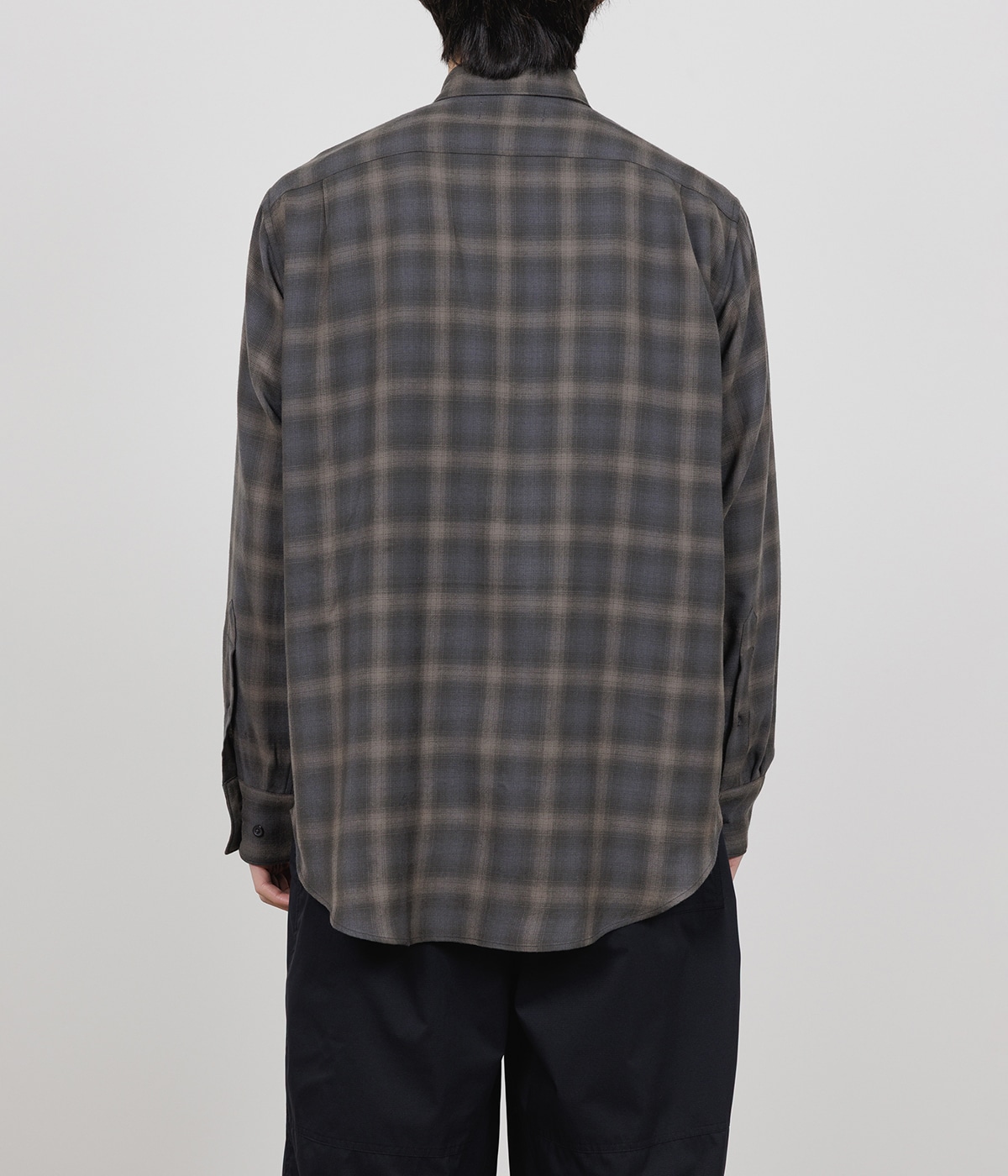 MARKAWARE 長袖シャツ 予約】REGULAR COLLAR SHIRT -SUPER 140s 2/96 WOOL VIYELLA