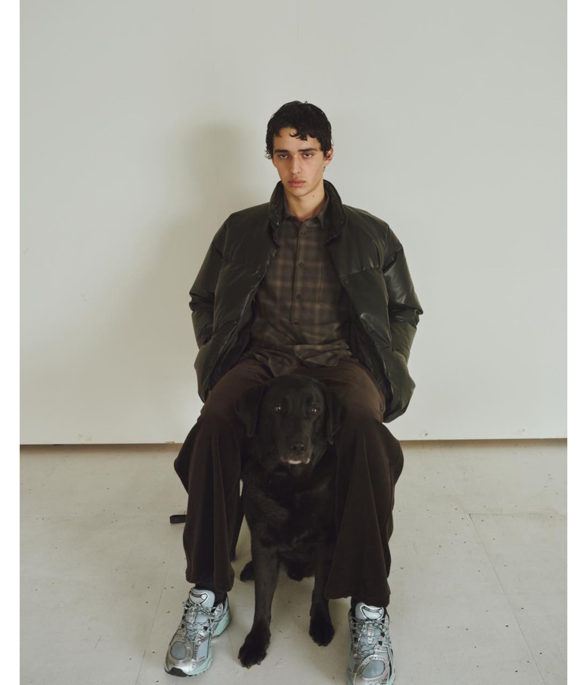 REGULAR COLLAR SHIRT -SUPER 140s 2/96 WOOL VIYELLA- | marka