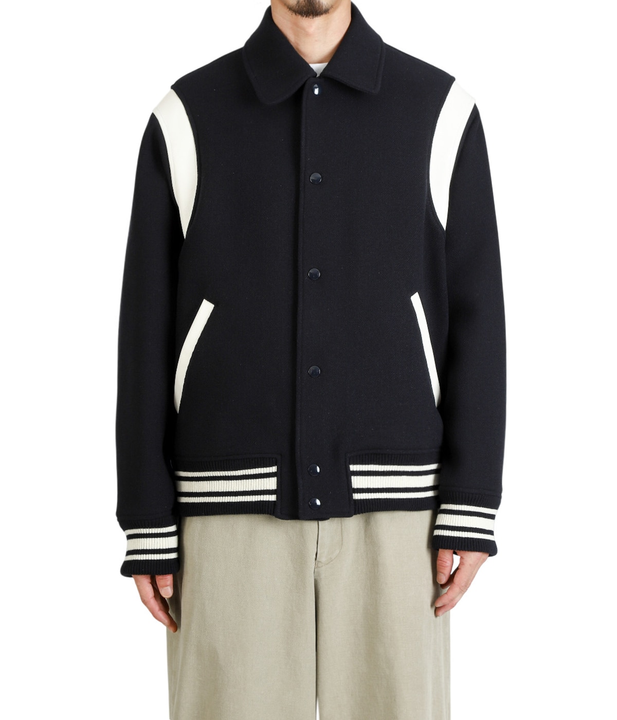 MARKAWARE スタジャン マーカウェア アワードジャケット　サイズ2 MARKAWARE(マーカウェア) - AWARD JACKET VINTAGE MELTON – Area