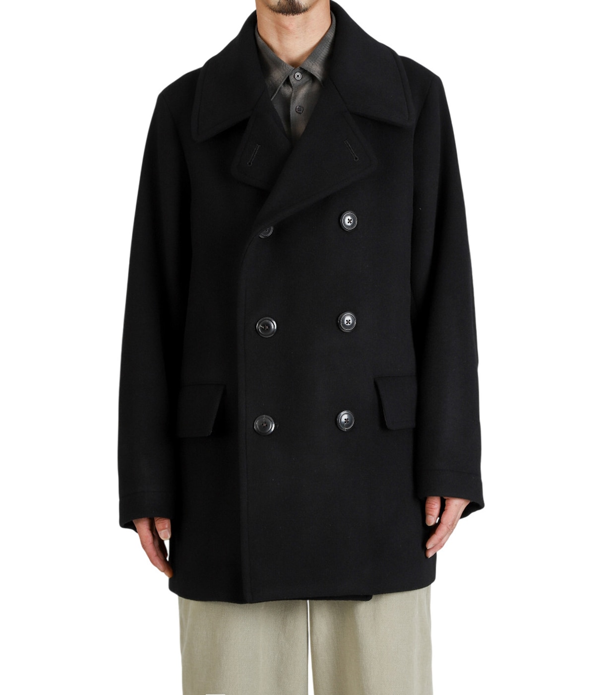 極美品　OAMC 20AW BRIDGE COAT BLACK 付属品完備‼️ BRIDGE COAT -WOOL SILK CASHMERE BEAVER- | marka(マーカ) / アウター