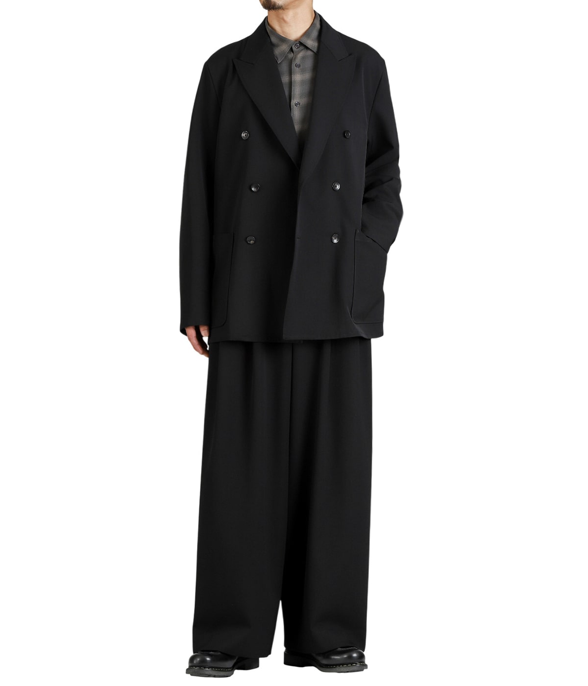 W.B JACKET LOOSE FIT -2/60 WASHER WOOL GABARDINE- | marka