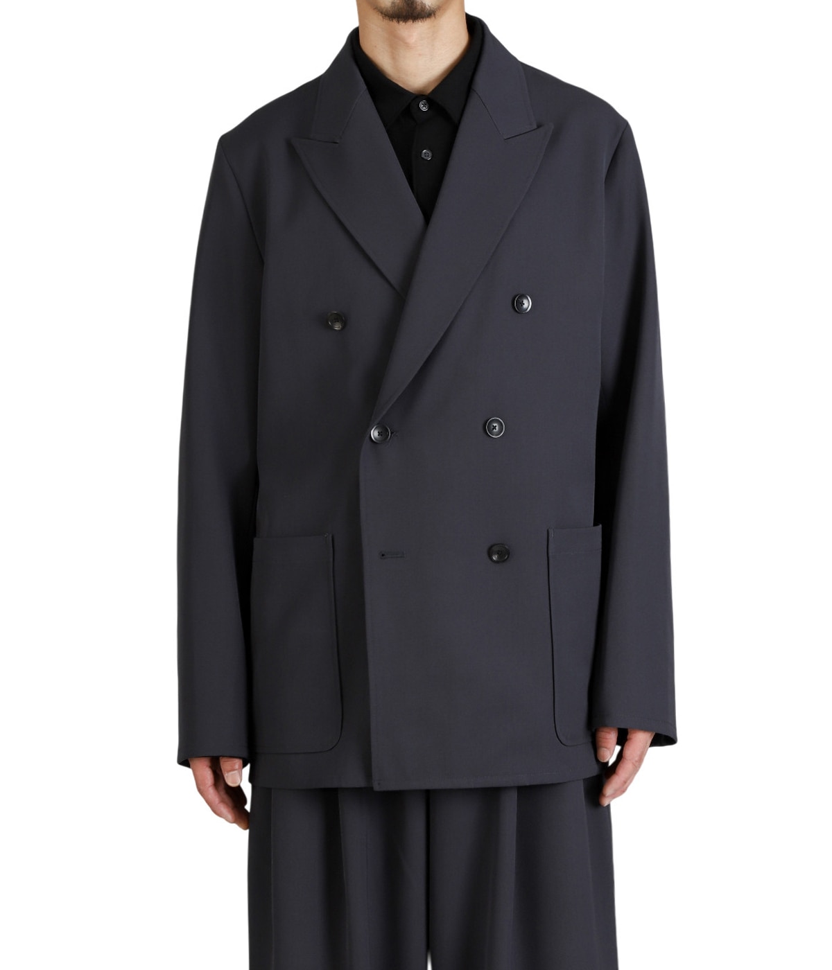 W.B JACKET LOOSE FIT -2/60 WASHER WOOL GABARDINE- | marka