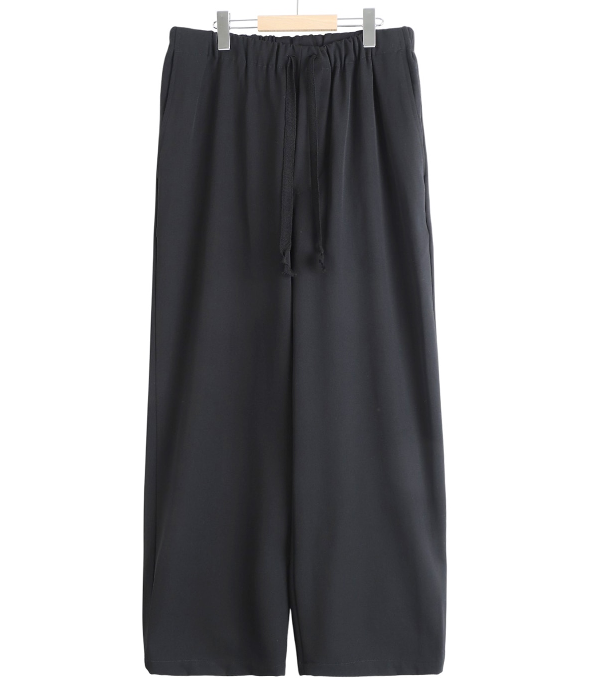 予約】WIDE CYLINDER FIT EASY PANTS -2/60 WASHER WOOL