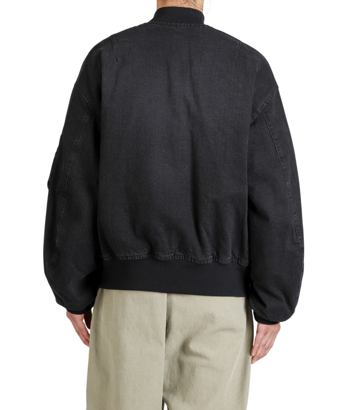 PUFFED DENIM BOMBER JACKET -ORGANIC COTTON 12oz DENIM