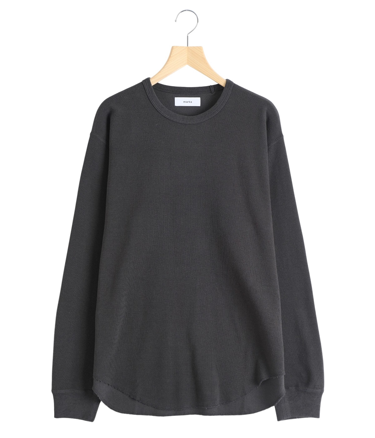 CREW NECK L/S TEE -ORGANIC COTTON HEMP MESH KNIT- | marka(マーカ